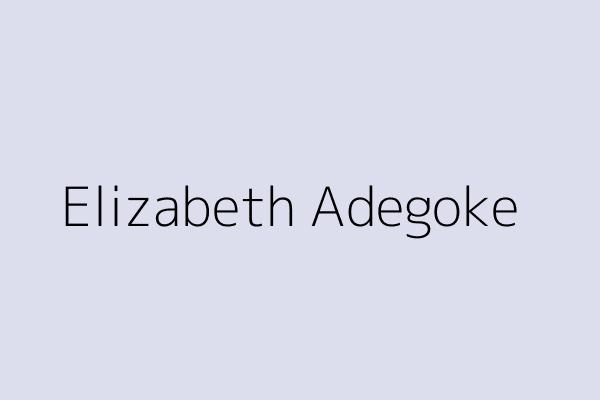 Elizabeth Adegoke